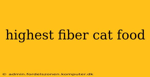 highest fiber cat food