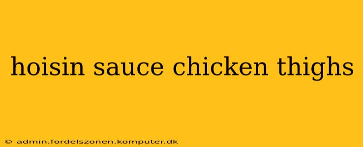 hoisin sauce chicken thighs