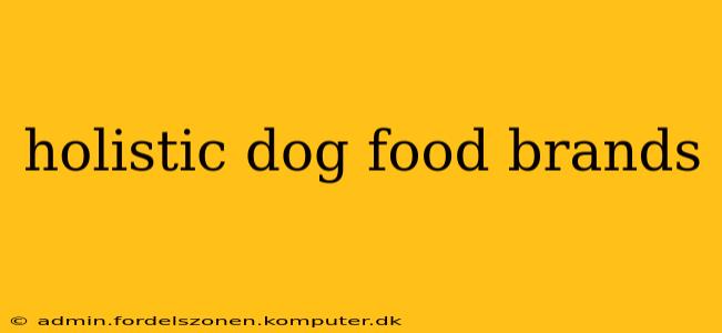 holistic dog food brands