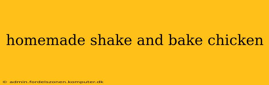 homemade shake and bake chicken