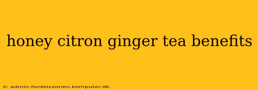 honey citron ginger tea benefits
