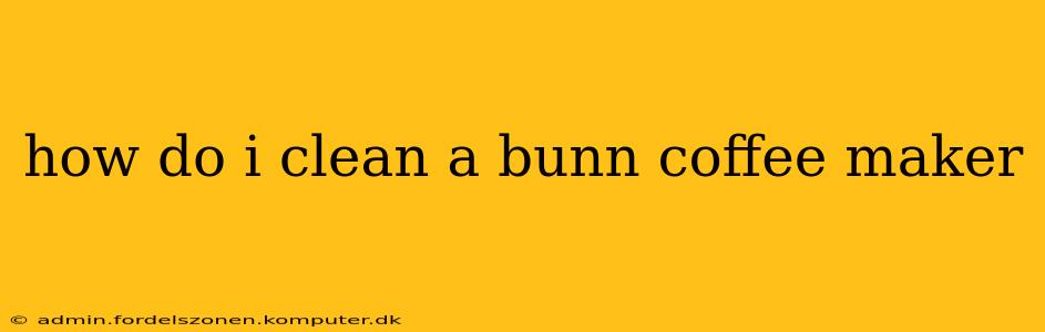 how do i clean a bunn coffee maker