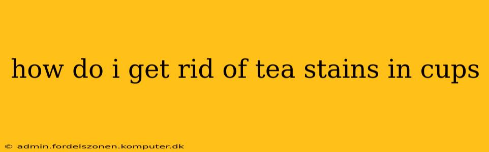 how do i get rid of tea stains in cups