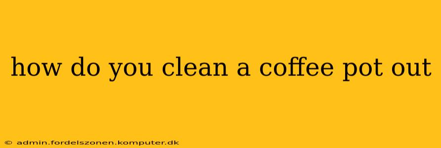 how do you clean a coffee pot out