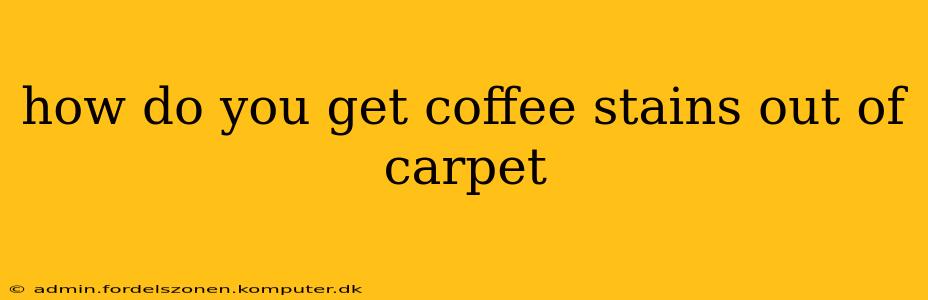 how do you get coffee stains out of carpet