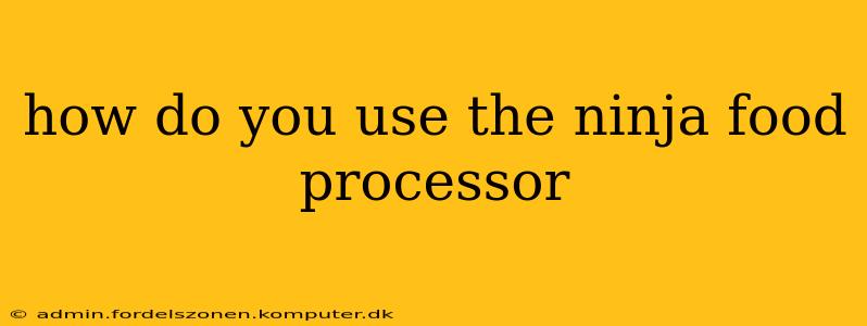 how do you use the ninja food processor
