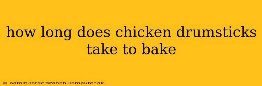 how long does chicken drumsticks take to bake