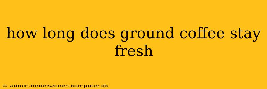 how long does ground coffee stay fresh