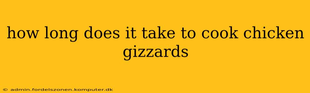 how long does it take to cook chicken gizzards
