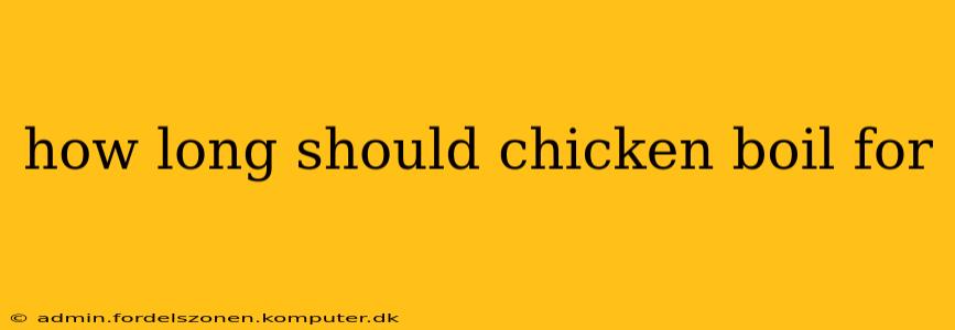 how long should chicken boil for