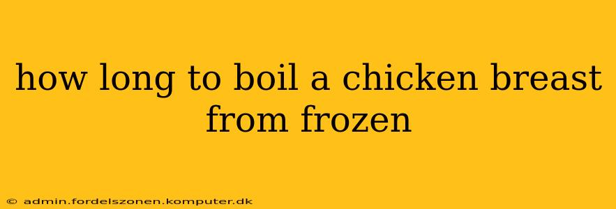 how long to boil a chicken breast from frozen
