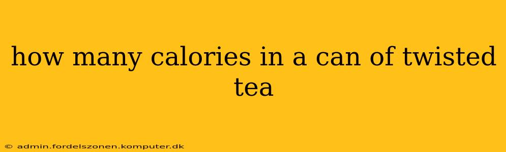 how many calories in a can of twisted tea