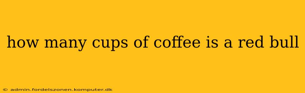 how many cups of coffee is a red bull