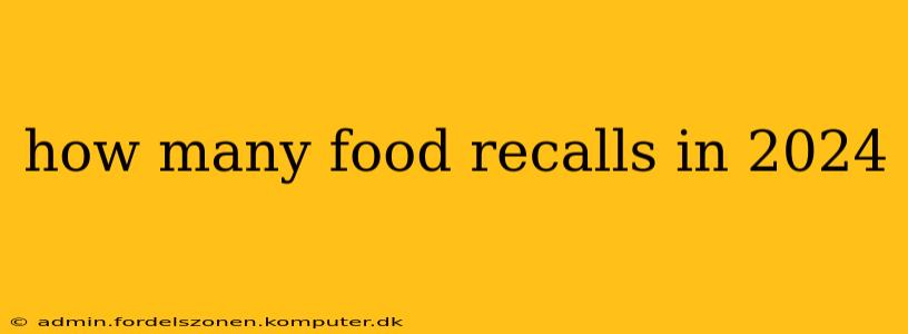 how many food recalls in 2024