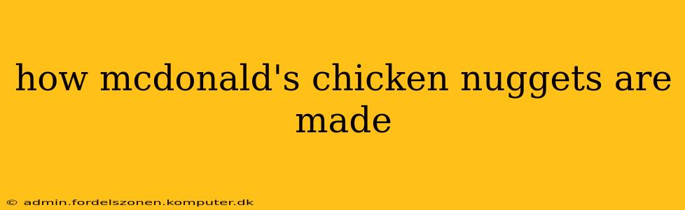 how mcdonald's chicken nuggets are made