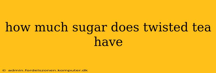 how much sugar does twisted tea have