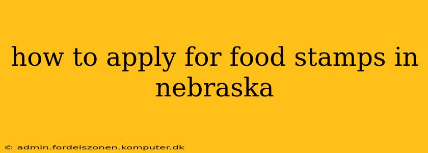 how to apply for food stamps in nebraska