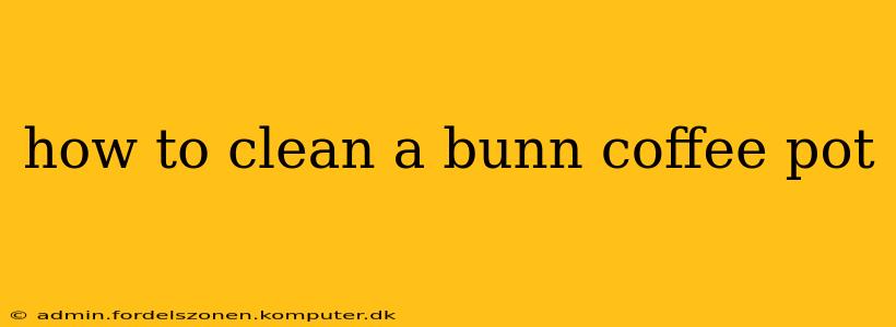 how to clean a bunn coffee pot