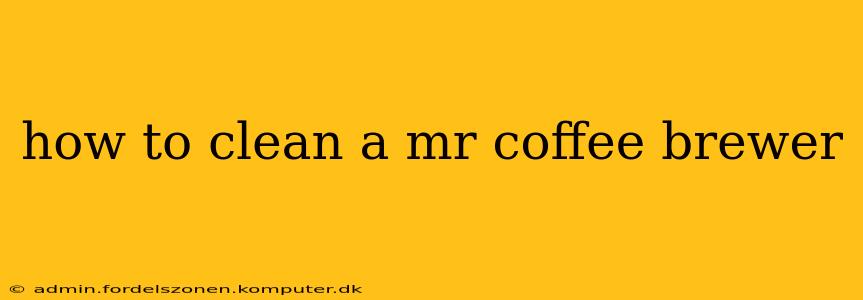 how to clean a mr coffee brewer