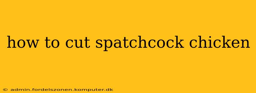 how to cut spatchcock chicken