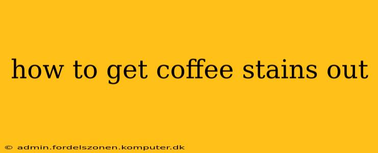 how to get coffee stains out