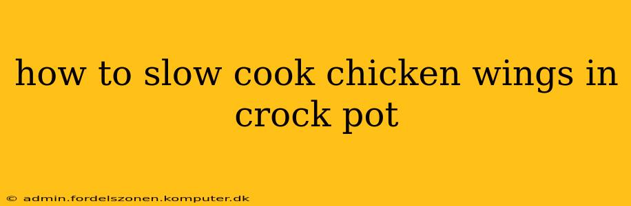 how to slow cook chicken wings in crock pot