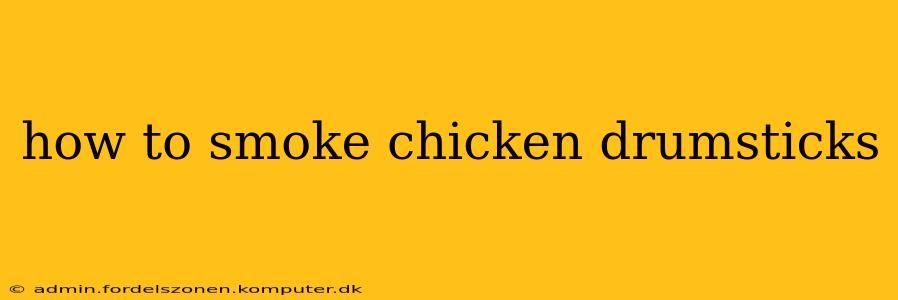 how to smoke chicken drumsticks