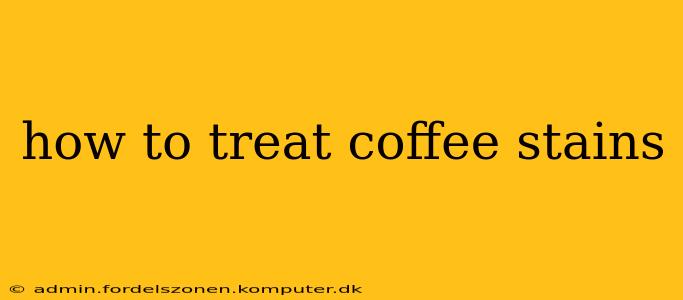 how to treat coffee stains