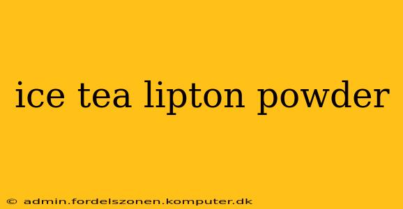 ice tea lipton powder