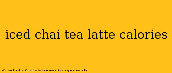 iced chai tea latte calories