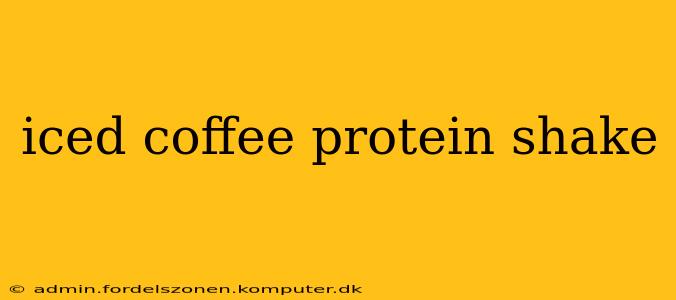 iced coffee protein shake