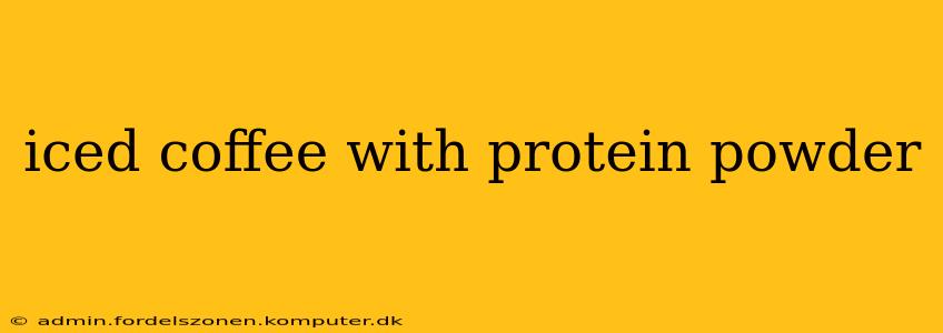 iced coffee with protein powder