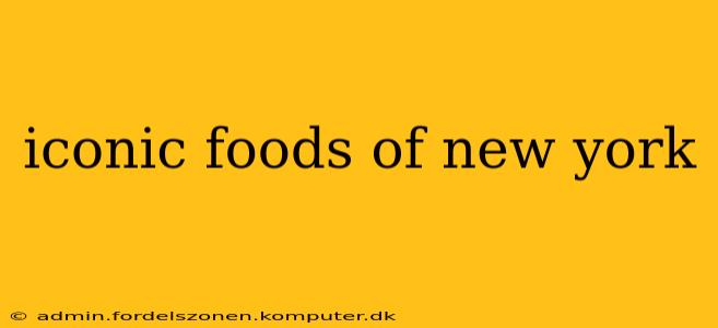 iconic foods of new york