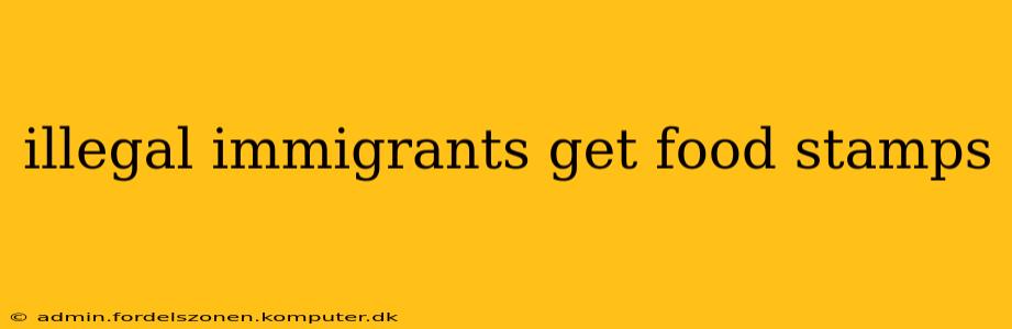 illegal immigrants get food stamps