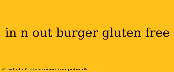 in n out burger gluten free