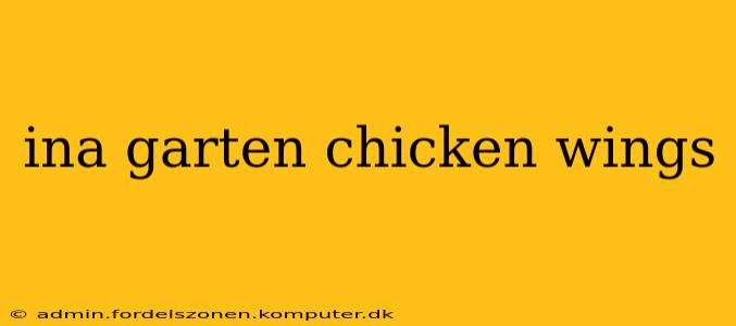 ina garten chicken wings