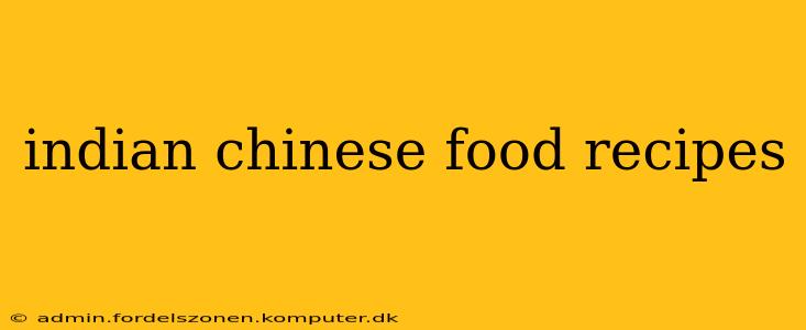 indian chinese food recipes