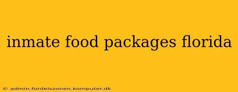inmate food packages florida