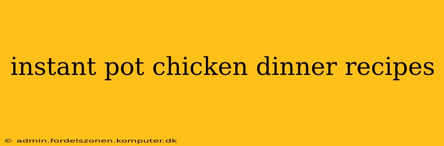 instant pot chicken dinner recipes