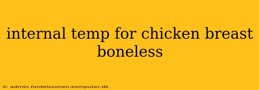 internal temp for chicken breast boneless