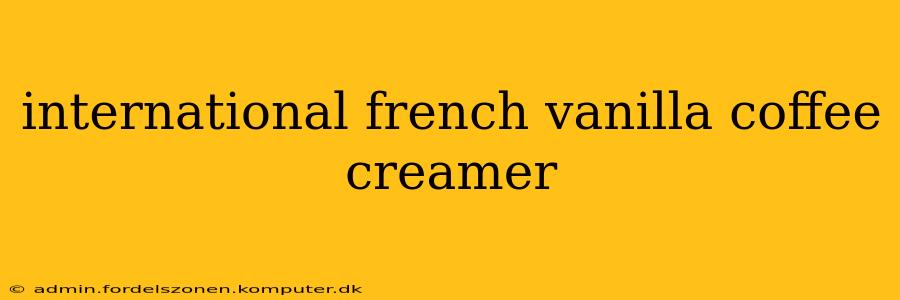 international french vanilla coffee creamer