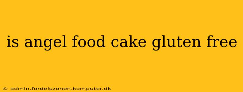 is angel food cake gluten free