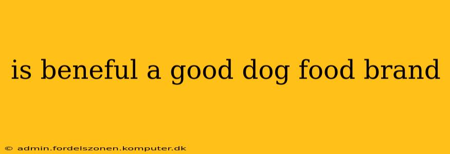 is beneful a good dog food brand