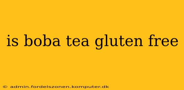 is boba tea gluten free