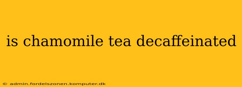 is chamomile tea decaffeinated