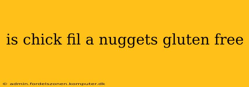 is chick fil a nuggets gluten free