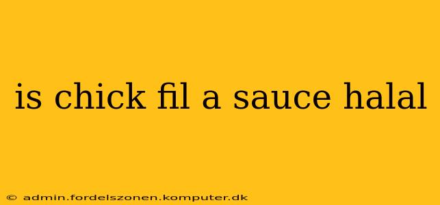 is chick fil a sauce halal