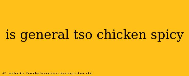 is general tso chicken spicy