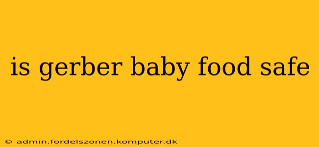 is gerber baby food safe