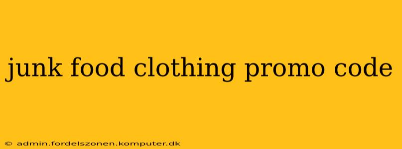 junk food clothing promo code